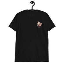 Load image into Gallery viewer, Shurrup Yew logo t-shirt in black/white/lilac/grey
